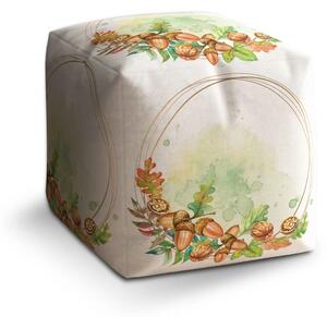 Sablio Taburet Cube Dary jesene - 40x40x40 cm