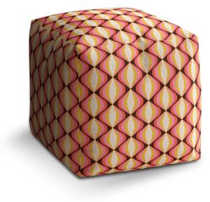 Sablio Taburet Cube Kaleidoskop spomienok - 40x40x40 cm