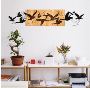 Asir Nástenná dekorácia 111x25 cm vtáci drevo/kov AS1636 + záruka 3 roky zadarmo
