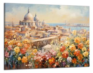 Obraz na plátne Kvetinové mesto