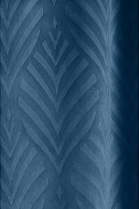 Modrý jednofarebný záves Leafly 140×250 na páske