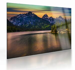 Sklenený obraz - Národný park Grand Teton (70x50 cm)