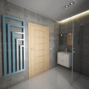 Terma Angus V 1300x440 vodný radiátor Metallic Black ZX