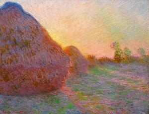 Obrazová reprodukcia Haystacks, Claude Monet