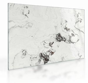 Sklenený obraz - Biely mramor (70x50 cm)