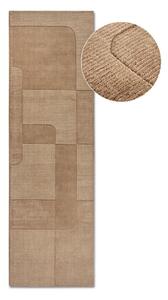 Béžový ručne tkaný vlnený behúň 80x250 cm Charlotte – Villeroy&Boch