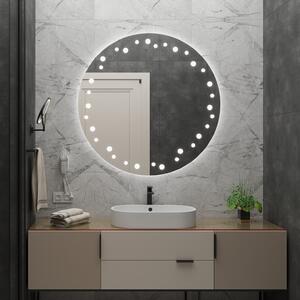 Okrúhle zrkadlo do kúpeľne s LED osvetlením C10