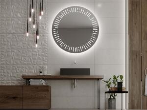 Okrúhle zrkadlo do kúpeľne s LED osvetlením C6