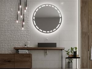 Okrúhle zrkadlo do kúpeľne s LED osvetlením C8