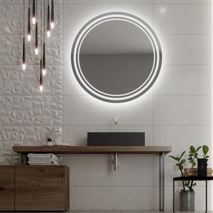 Okrúhle zrkadlo do kúpeľne s LED osvetlením C5