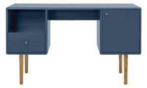MUZZA Pracovný stôl taylor 130 x 75 cm modrý