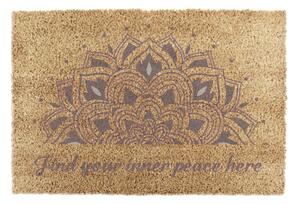 Rohožka z kokosového vlákna 40x60 cm Find Your Inner Peace – Artsy Doormats