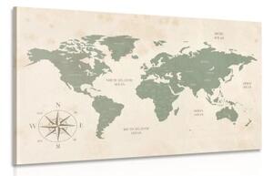 Obraz decentná mapa sveta - 60x40