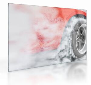Sklenený obraz - Závodné auto (70x50 cm)