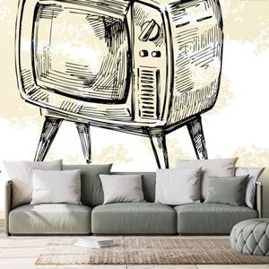Tapeta retro televízor - 300x200