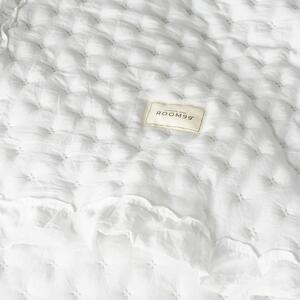 Prehoz na posteľ s volánom MOLLY – off white 240x260cm