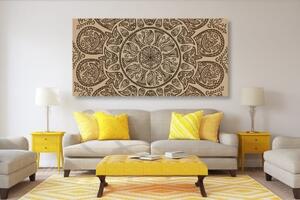 Obraz Mandala s abstraktným prírodným vzorom - 100x50