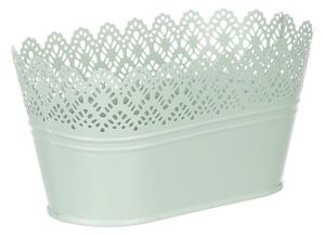 Obal kovový s krajkou 21cm