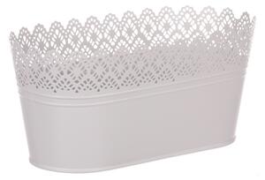Obal kovový s krajkou 21cm