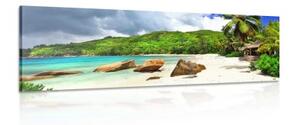 Obraz tropické Seychely - 150x50