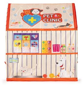 IPLAY Detský stan v tvare domčeka - Veterinárna klinika