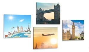 Set obrazov pre milovníka Londýna - 4x 40x40