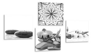 Set obrazov vôňa pokoja Feng Shui - 4x 40x40