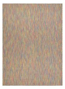 Moderný šnúrkový koberec FISY SIZAL 20776 Cik - cak, dúhový
