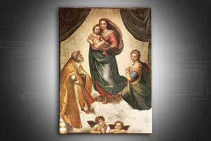 Obraz na plátne Sixtínská Madona – Raffaello Santi (reprodukcia 30x40 cm)