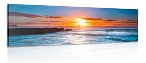 Obraz romantický západ slnka - 150x50