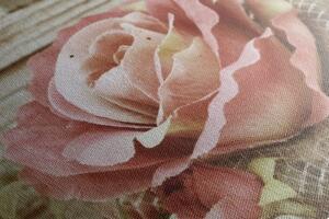 Obraz ružová vintage ruža - 60x40