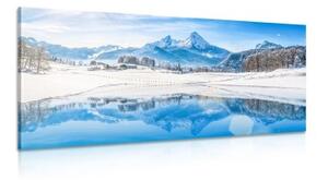 Obraz zasnežená krajina v Alpách - 100x50