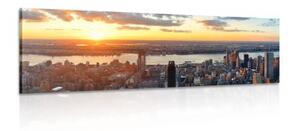Obraz nádherná panoráma mesta New York - 150x50