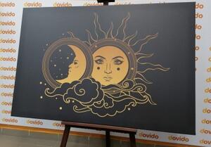 Obraz harmónia slnka a mesiaca - 60x40