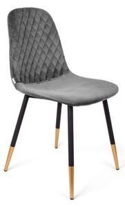 Stolička NOIR zamatová sivá SS22 933473