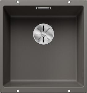 Blanco Subline 400-U, silgranitový drez pod pracovnú dosku 400x400x190 mm, 1-komorový, sivá vulkán, BLA-527349