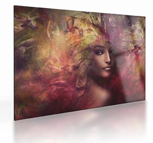 Sklenený obraz - Fantasy žena (70x50 cm)