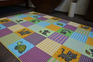 Dywany Lusczow Detský kusový koberec PETS modro-fialový