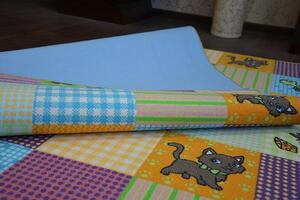 Dywany Lusczow Detský kusový koberec PETS modro-fialový