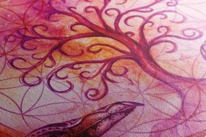 Obraz magický strom života v pastelovom prevedení - 60x40