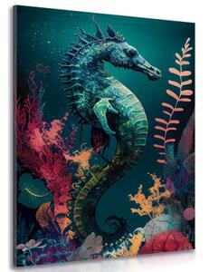 Obraz surrealistický morský koník - 40x60