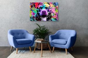 Obraz pestrofarebná ilustrácia psa - 60x40