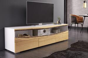 Dizajnový TV stolík Kira 180 cm dub - biely