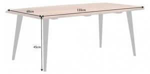 Dizajnový konferenčný stolík Lorelei 110 cm akácia
