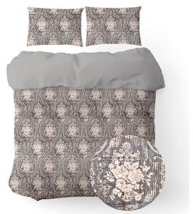 Ervi bavlnené obliečky obojstranné - barokový vzor / šedé