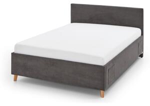 Antracitová detská posteľ s úložným priestorom 120x200 cm Cool – Meise Möbel