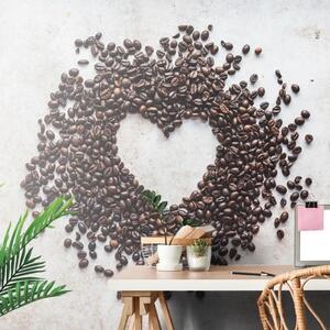 Fototapeta srdce z kávových zŕn - 150x270