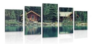 5-dielny obraz park Yoho v Kanade - 100x50