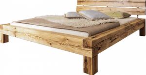 Mrava Manželská smreková posteľ JANIS Rozmer - postelí, roštov, nábytku: 160 x 200 cm, Povrchová úprava: olejovosk, Materiál nábytku: rustik smrek