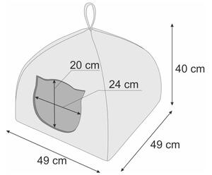 Domček pre mačku IGLOO R3 nápisy